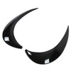 1 Pair Left Right Gloss Black Headlight Eyebrow Cover Trim