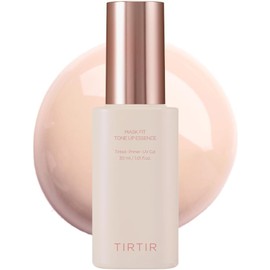 TIRTIR- Mascarilla Fit Tone Up Essence | Hidratante con color, Base todo en uno, Aspecto de piel de cristal, Hidratación profunda, Lon