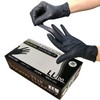 Tayama Nitrile Rubber Gloves, Black, 100 Sheets, LL Size, Powder