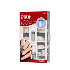 Kiss Nails 100 Full Cover Nails - Active Square