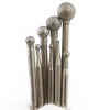 JINGLING 20Pcs Diamond Grinding Bits 0.8mm Spherical Head Burr Lapidary