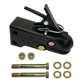 A.A Adjustable Trailer Coupler, 2-5/16" Ball - 15,000 lbs - Channel-Mount Coupler with Wedge Latch for Towing RV, Boat, Camper (2-5/16" Ball)