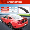 ECOTRIC Rear Trunk Spoiler Wing Compatible with 2010-2014 Ford Mustang