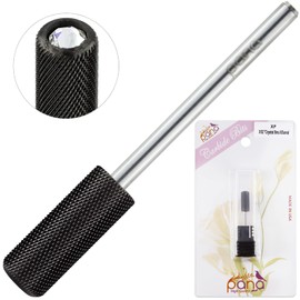 PANA Crystal Top Nail Drill Bits - 3/32'' Small Barrel Black Carbide Bits Extra Fine - Suitable for Manicure Pedicure Cuticle Gel Polishing Beginners Bits