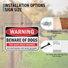 Faittoo Beware of Dog Sign Outdoor, You Have Been Warned