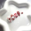 [Premium Handmade Nails] Cherry Bonbon Eau Chocolat – Short Oval