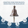 Solid Brass Wall Mounted Ship Hanging Antique Brass Bell for