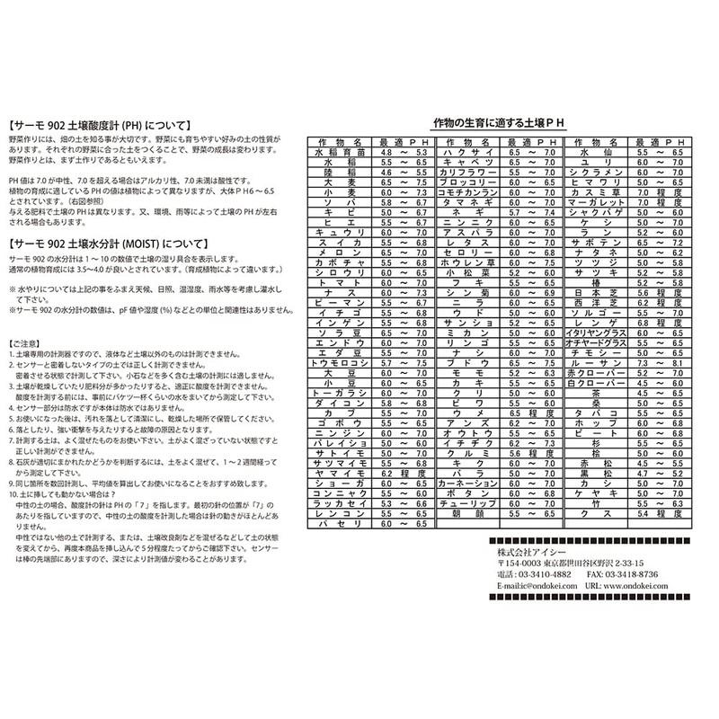aisi- Thermo 902 Soil 酸度 Meter, Moisture Meter