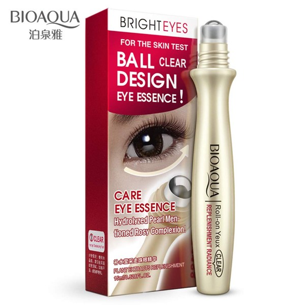 BIOAQUA Gold Collagen Essence Eye Cream Anti Dark Circle Wrinkle Repairing Ball-Pen Plant Extracts Moisturize Charm