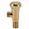 Angle Stop Valve Gold Antique Full Copper Carving Thicken Cold