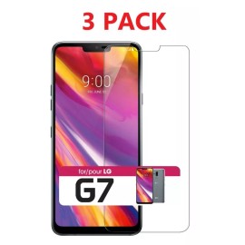 Unbranded 3-Pack For LG ThinQ G7 Premium Clear HD Tempered Glass Screen Protector