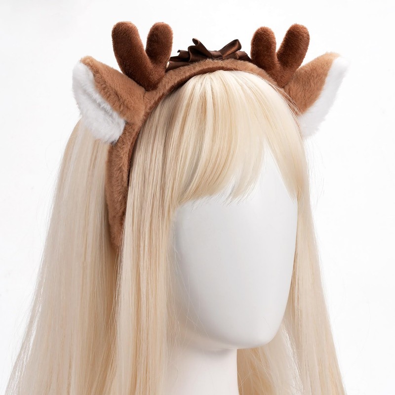 Mefeny Reindeer Headband Deer Deer Ears Headband Christmas Reindeer Cosplay