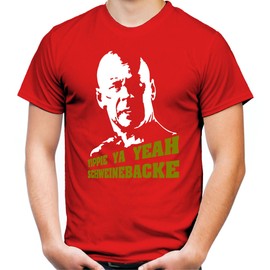 Die Langsam Men's T-Shirt | Saying Nakatomi Plaza Gift, red