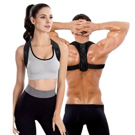 GWAWG Back Support Corrector for Men and Women, Comfortable Upper Back Support, Adjustable Back Support for Neck, Shoulders and Back