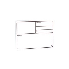 Adam Hall Hardware Tour Label - White plastic label, self-adhesive 177x127mm