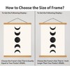 HONKKI Magnetic Poster Frame Hanger, Natural Teak, Poster Hanger for