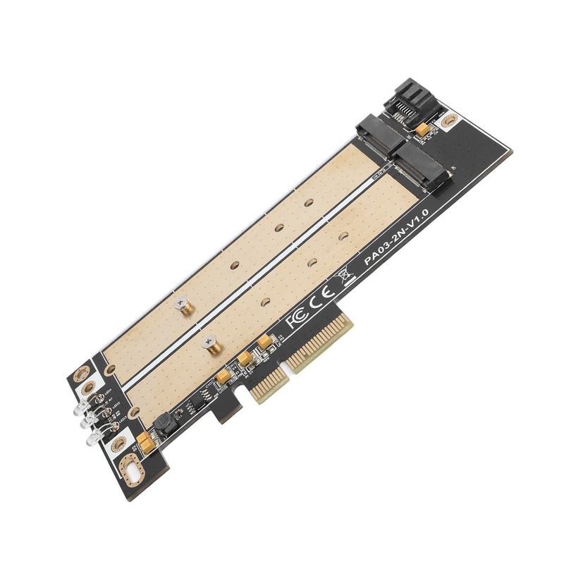 Adapter Card PCI-E B-keyM-key M.2 NGFF+NVME Interface NGFF SSD Hard