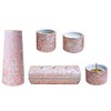 Ceramic Modern Buddhist Utensil 5-Piece Set "Yui Flower" (Horizontal Tube