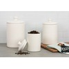 10 Strawberry Street CAN WHT Kitchen Canister Set, 3 Piece,