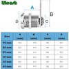 Litensh Letterbox Lock with 4 Keys - Post Box, Drawer,
