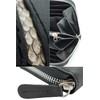 Bliss Leather, Genuine Python, Long Wallet, Snakeskin Cowhide Leather, Round