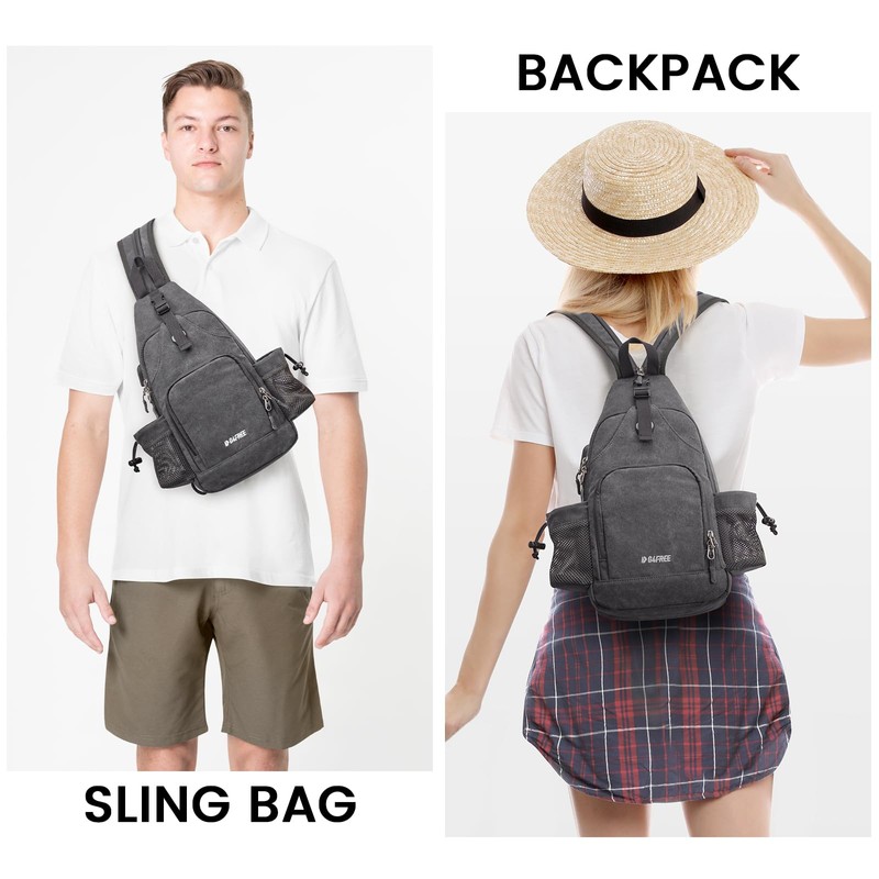 G4Free Sling Bag Crossbody Backpack with Charging Port & RFID