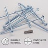 SKIR'CO Pack of 10 Galvanised Steel Wood Screws 6.0 x