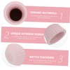 BIUDECO 1Pc Chic Pink Ceramic Flower Vase for Home Decor
