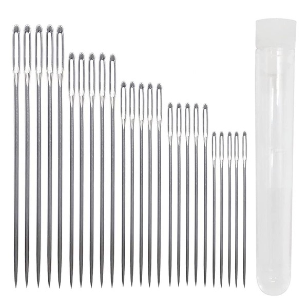 CENPEK Sewing Needles Large Eye Sharp Point, 50pcs Large Eye
