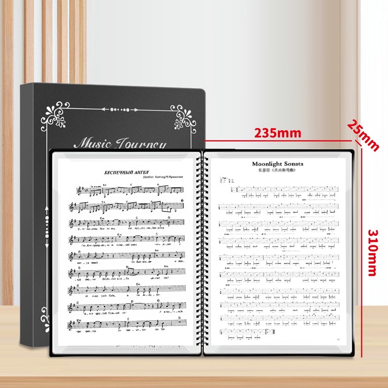 Pokmill Music File 30 Sheets A4 Writing Band File, Music