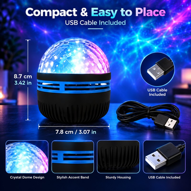 Galaxy Projector Ocean Wave for Bedroom Ambiance – RGB Water