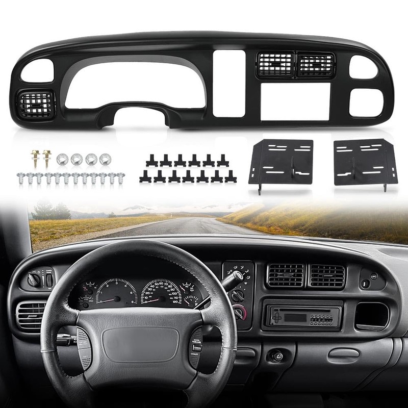 G-PLUS Dash Board Bezel Cover Double Din Compatible with Dodge