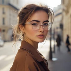 Reglaaly Blue Light Glasses for Woman/Men– Computer & Gaming Eyewear with Blue Light Blocking for Eye Protection, Transparent