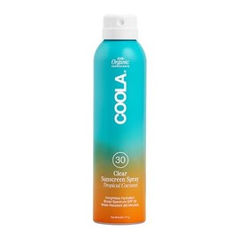 COOLA Organic Sunscreen SPF 30 Sunblock Spray, Dermatologist Tested Skin Care for Daily Protection, Vegan and Gluten Free, Tropical Coconut, 6 Fl Oz