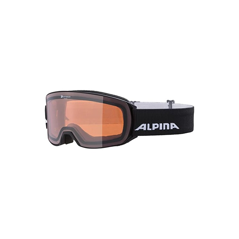 Alpina Nakiska Q Ski Goggles, Matte Black, One Size