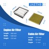 JAETHB Engine and Cabin Air Filter Kit for Lexus 2001
