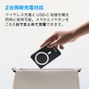 AsiaResource 準固体モバイルバッテリー 5000㎃【6ヶ月間保証付き】 半固体 ワイヤレス充電機 リチウム電池 ケーブル接続最大出力２０w ワイヤレス出力最大１５w 同時使用可 LED残量表示