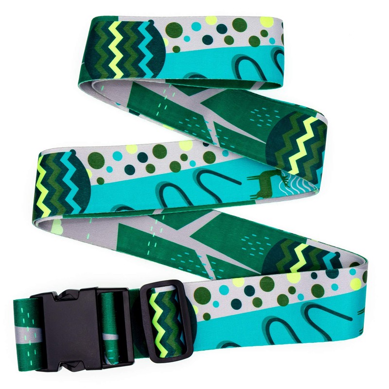 Teeoff Luggage Straps Suitcase Belts Travel Bag Accessories Adjustable (Geometric