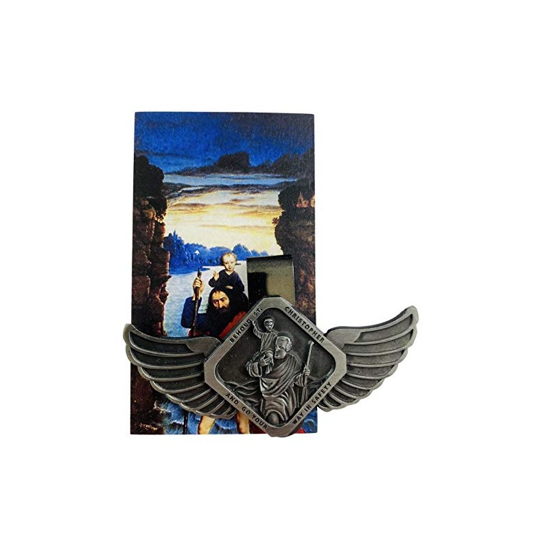Westmon Works St Christopher Patron Saint of Travelers Auto Visor