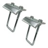 Strut to Beam Clamp with Square U-Bolt and Nuts, 2-7/16"