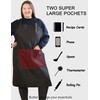 Plus Size Aprons for Women with Pockets Durable Long Adjustable