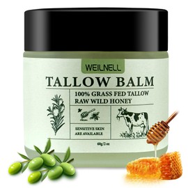 WEILNELL Handmade Whipped Tallow Balm (Unscented) - 4 oz