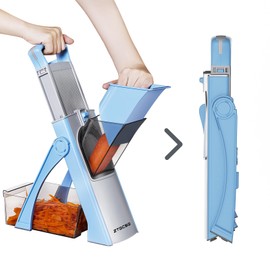 Mandoline Slicer for Kitchen &Safe Vegetable Chopper & Adjustable,Mandoline Slicer. All in 1, Can Cut Slicing, Strips