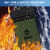 andyer Upgraded Two Pockets Fireproof Document Bag (2000 15”x 11”Waterproof