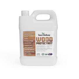 Smart BioHemp Plant-Powered 1-Quart Protectant, Protects Wood from Water & UV Rays, Penetrating Wood Treatment for Outdoor and Indoor Furniture, Marine, and Decking, 75-100 Sq. Ft of Coverage