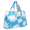allydrew Large Foldable Tote Nylon Reusable Grocery Bags, Palm Trees