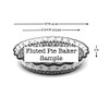 Polish Pottery Baker - Pie Dish - Fluted - Huckleberry