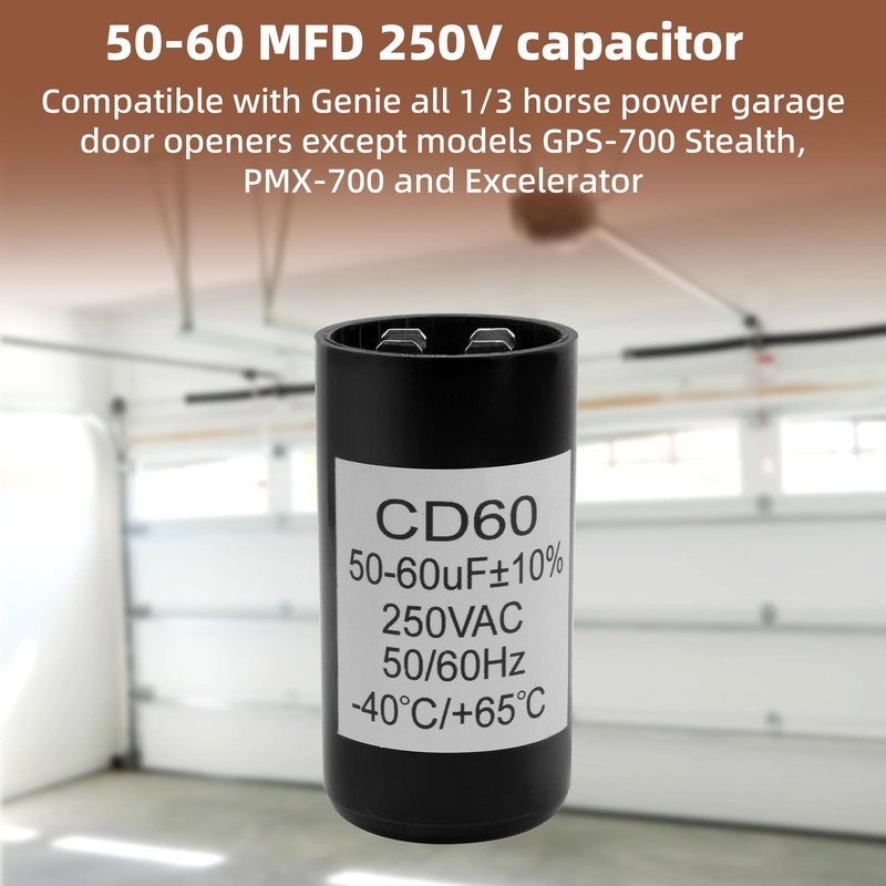 X-18004-b Capacitor Compatible with Genie 18004B Garage Door Opener Motor,