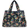 allydrew Large Foldable Tote Nylon Reusable Grocery Bags, Sea Turtles