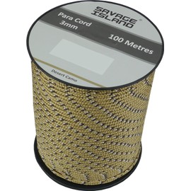 Savage Island 100m Reel Paracord 3mm, 30+Colors | Ideal for Crafting, DIY, Camping, Survival, Outdoor, Gadren | Tactical Cord Rope Roll